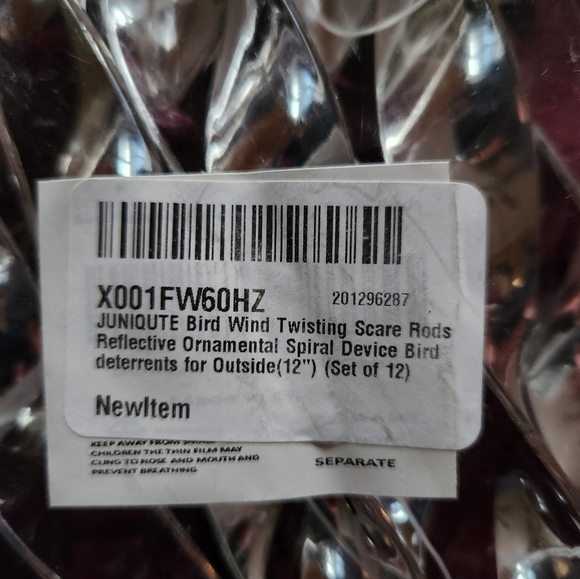 Nwt Bird Derterent Reflective Rods - Picture 3 of 5